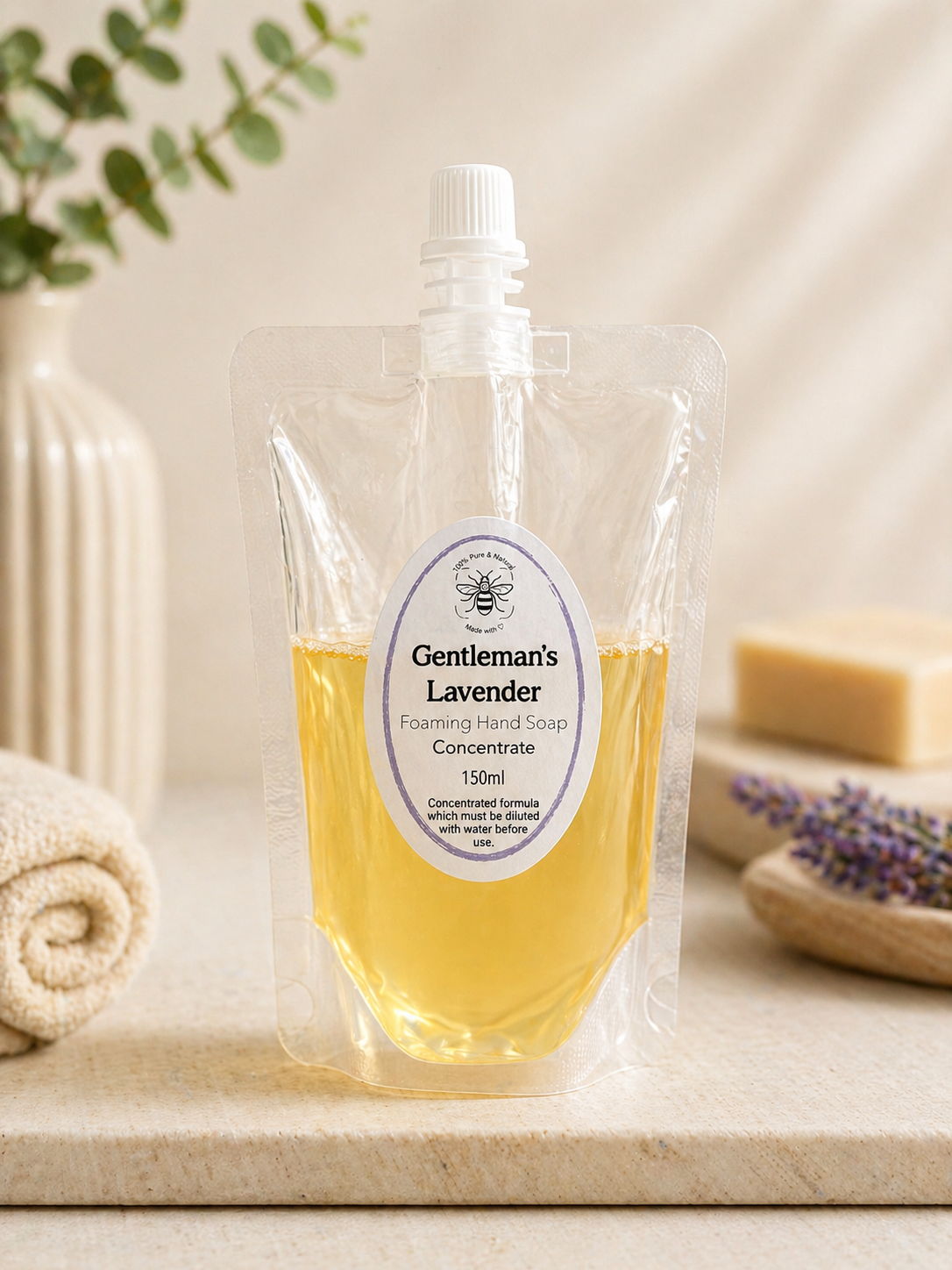 Organic Foaming Hand Soap Concentrate with Essential Oils